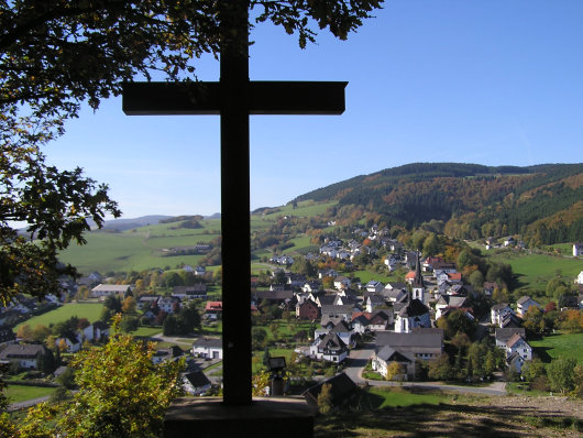 Vom Kreuzberg bot sich dieser sagenhafte Blick auf Düdinghausen.